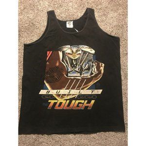 Vintage 1990 XL Harley Davidson Motorcycles Built Tough Single Stitch Tank Top